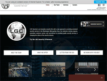 Tablet Screenshot of lgcsecurity.com